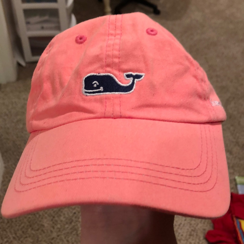Pink vineyard vines baseball cap